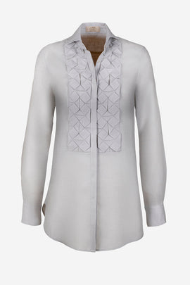 Camicia Nada front grey 100% Capri