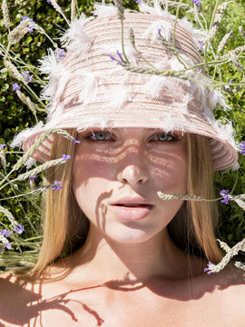 Cloche Bon Effiloche Pink 100% Capri