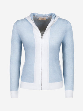 Cardigan Bordo Inglese Front Woman 100% Capri
