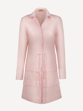 Athina dress pink color 100% Capri