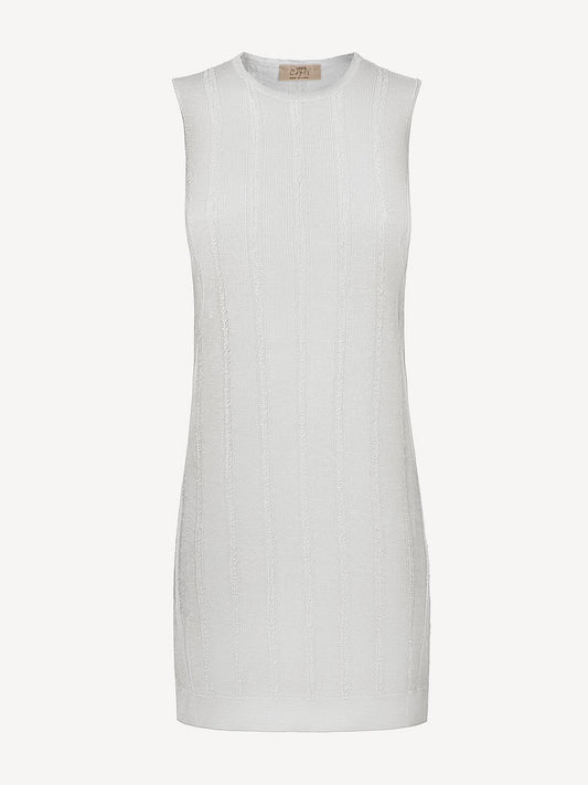 Abito sfrangiato corto 100% Capri