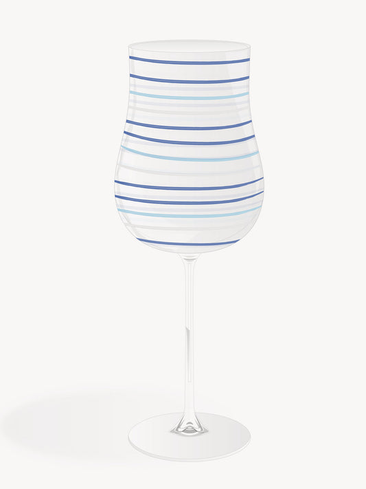 Red wine glass thousand lines