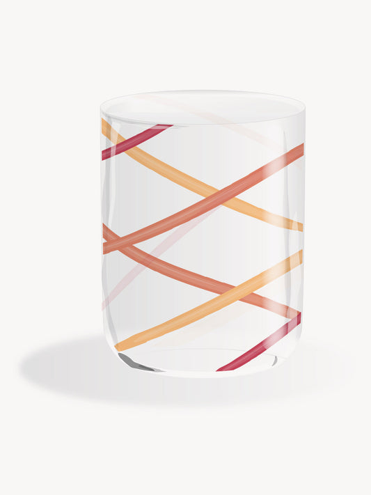 Hand Blown Water Glass Intersection