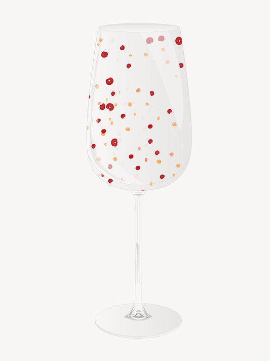 White wine glass rain