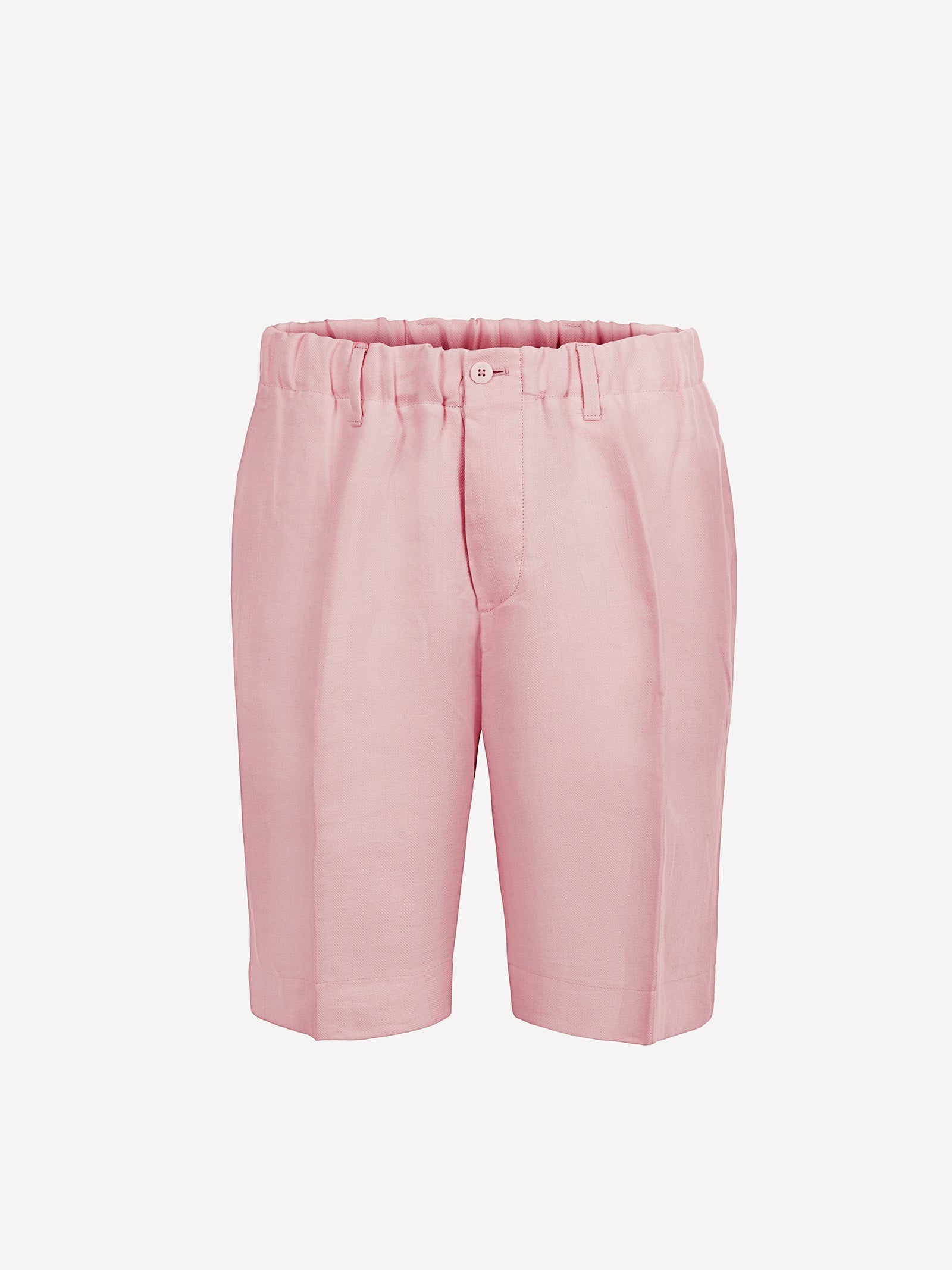 Bermuda Capri Linen man trousers Pink 100% Capri