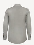 Camicia Long Sleeve back light grey 100% Capri