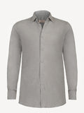 Camicia Long Sleeve front light grey 100% Capri