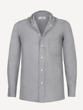Camicia Cappuccio 100% Capri dark grey