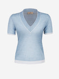 Top Portofino for Woman jeans front 100% Capri