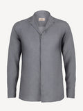 Camicia Tiberio front grey man 100% Capri