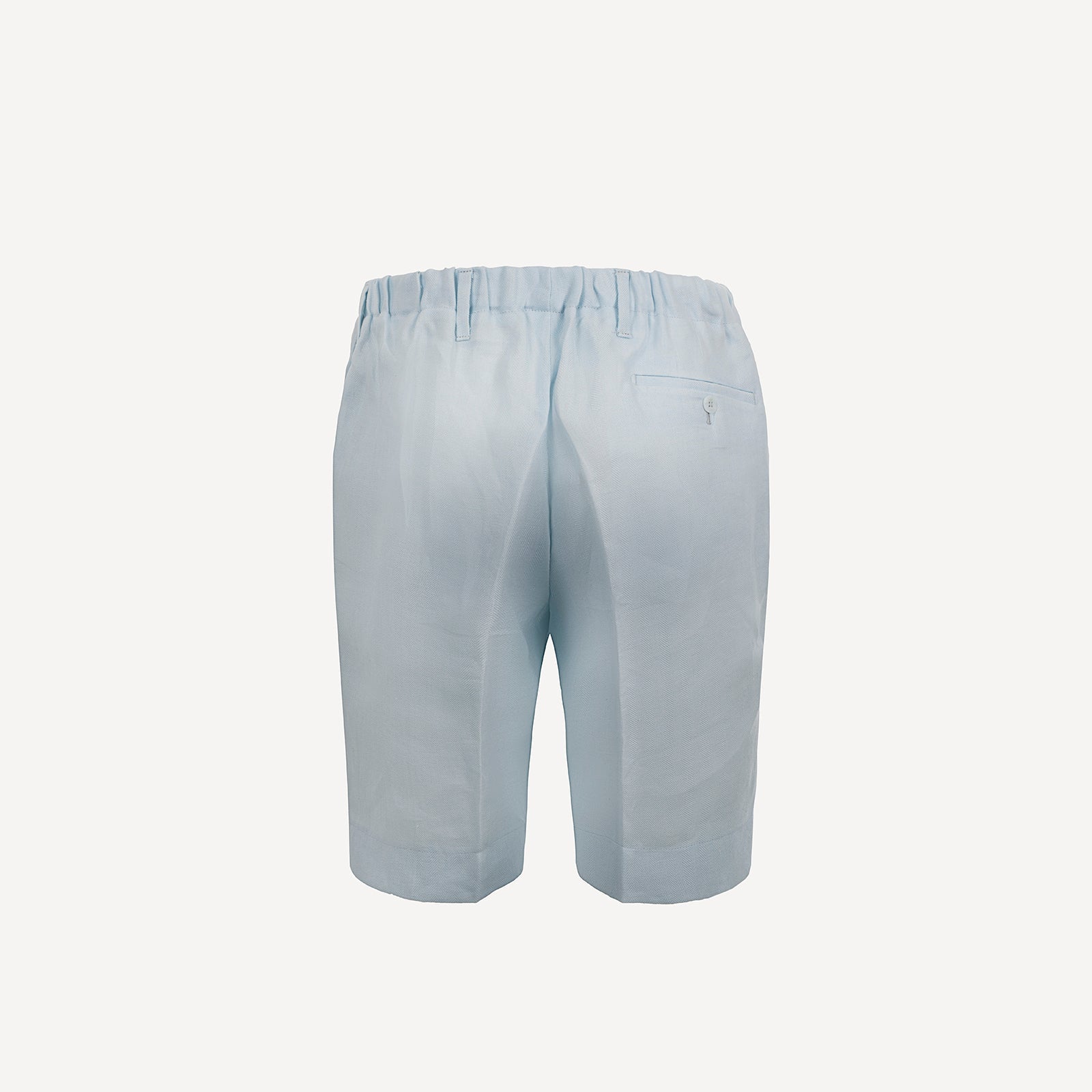 Bermuda Capri Linen man trousers 100% Capri aquamarine