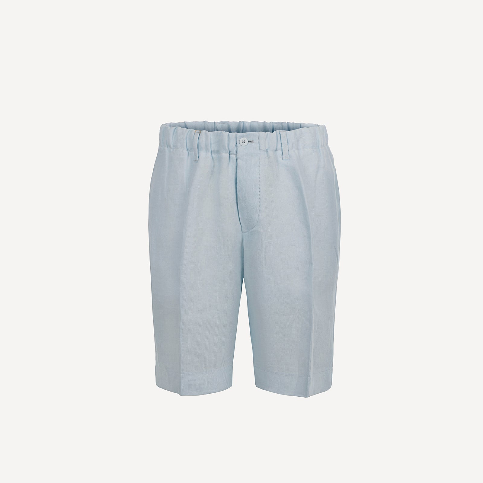 Bermuda Capri Linen man trousers 100% Capri acquamarine