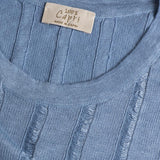 Tops sfrangiato for Woman jeans details 100% Capri