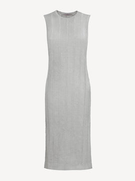 Abito sfrangiato lungo 100% Capri