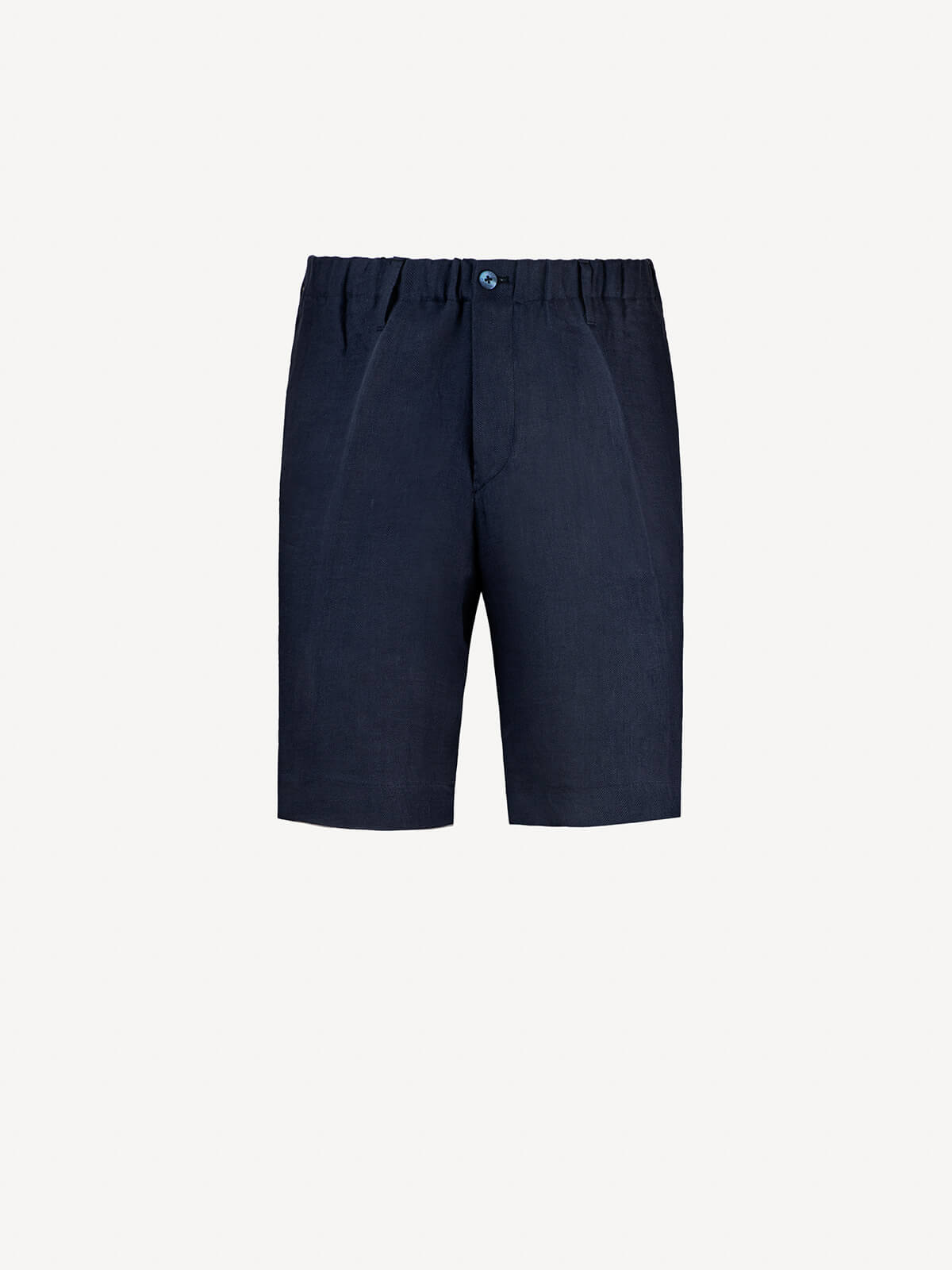 Bermuda Capri Linen man trousers 100% Capri blue color