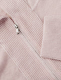 Cardigan bordo inglese for men pink color 100% Capri  details