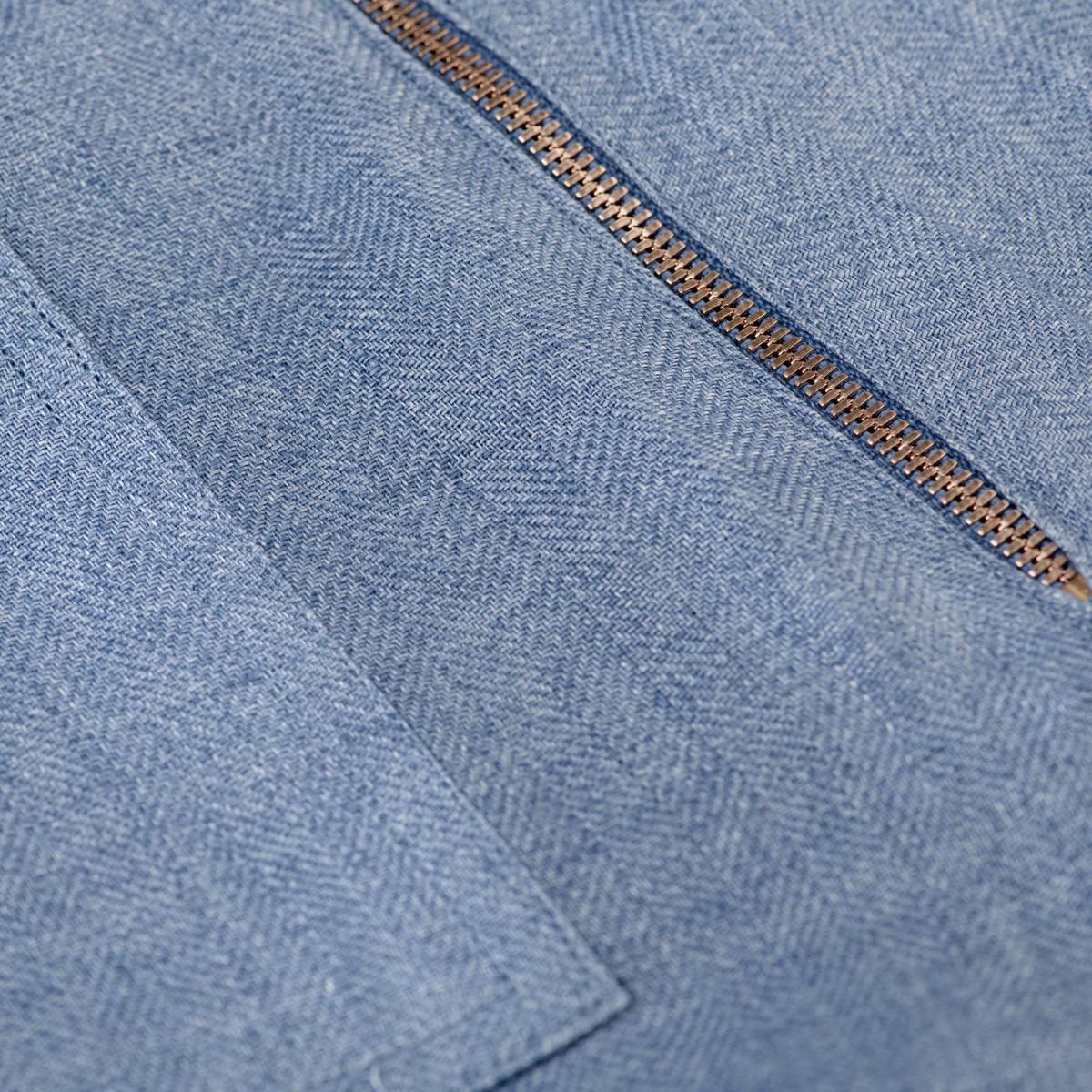 Short linen pants with zip for Woman jeans color details 100% Capri