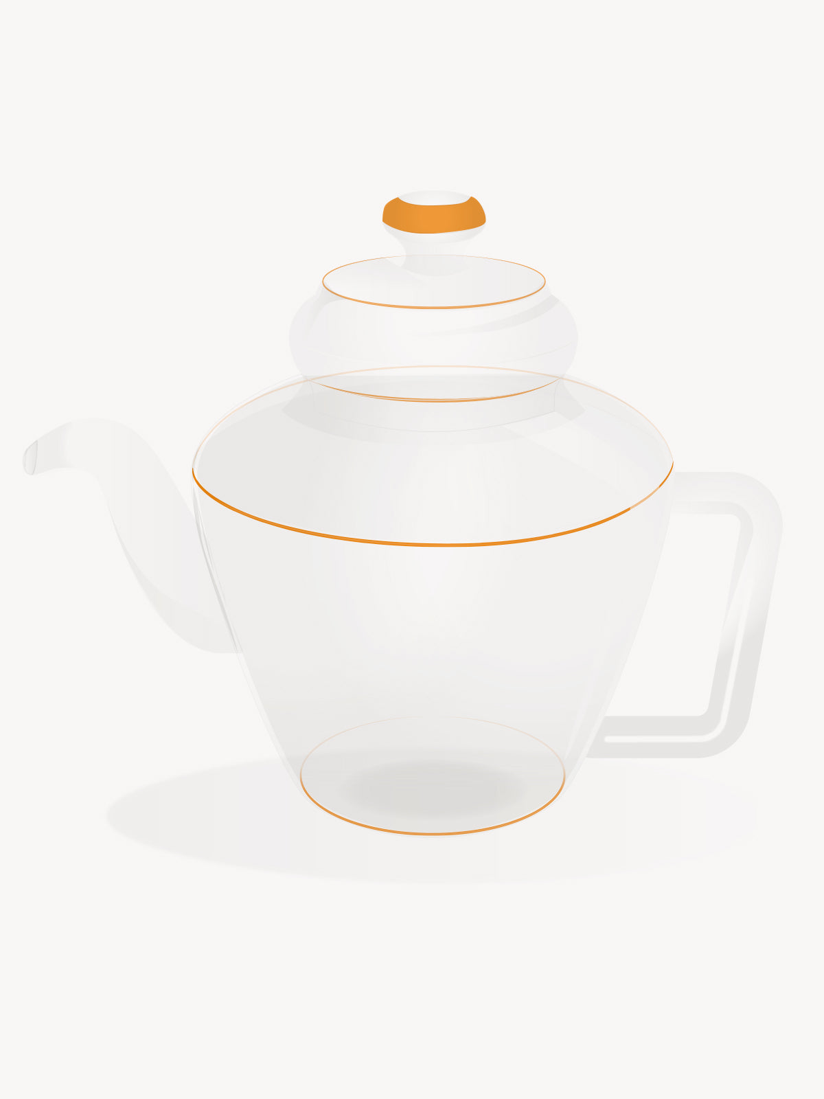 Coral Teapot 100% Capri Home