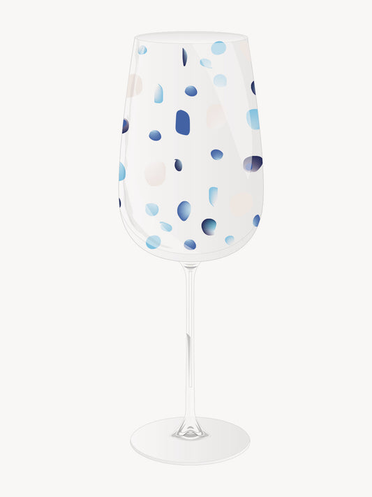 White wine glass harlequin