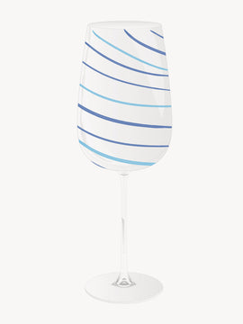 White wine glass spiral