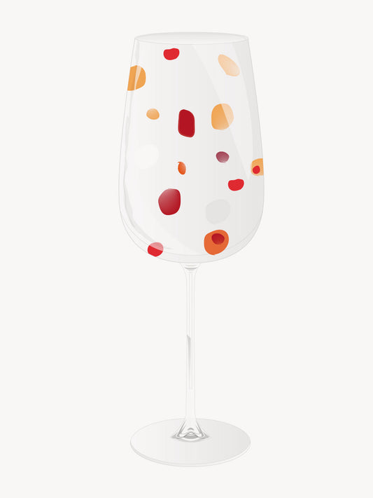 White wine glass harlequin